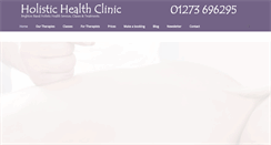 Desktop Screenshot of holistichealthclinic.org.uk