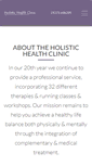 Mobile Screenshot of holistichealthclinic.org.uk