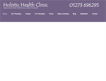Tablet Screenshot of holistichealthclinic.org.uk